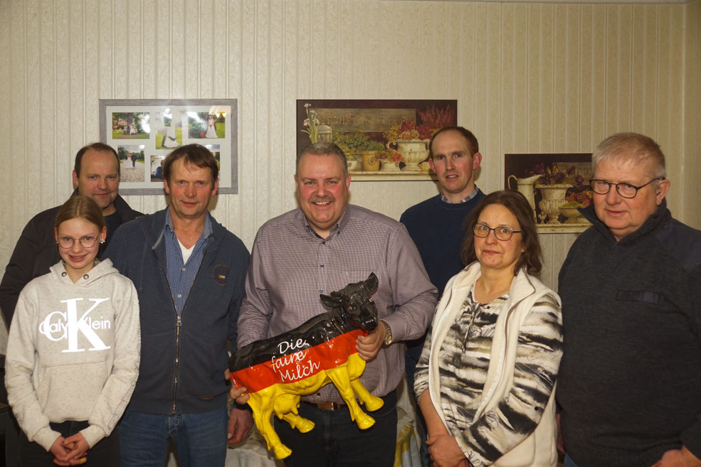 v. l.  Karina Winter, Martin Gramke, Rainer Winter, Markus Kleinkauertz, Markus Rosemeyer, Annette Winter und Stefan Helling